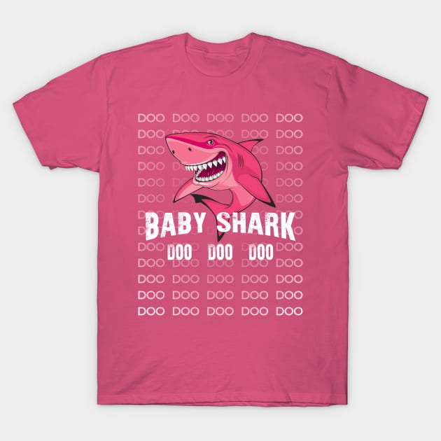 Baby Shark Shirt Doo Doo Matching Family Shark T-Shirt T-Shirt by Adamita